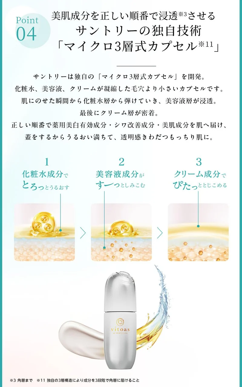 Suntory vitoas My Perfection Brightening & Wrinkle Refill 120ml