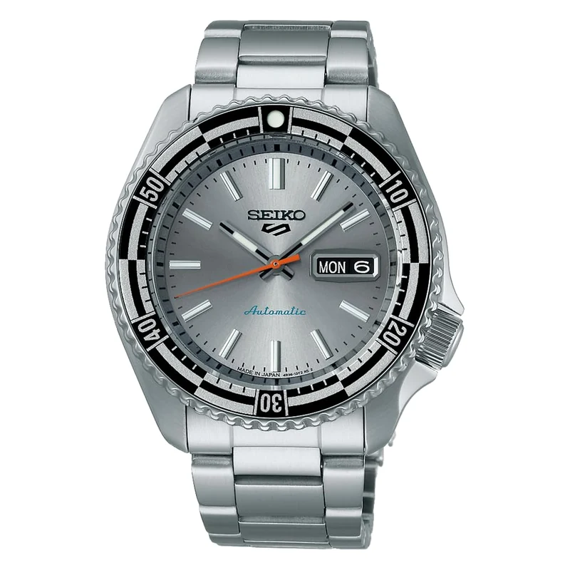 Seiko 5 Sports Retro Color Collection Special Edition Men's Watch SBSA217 Silver