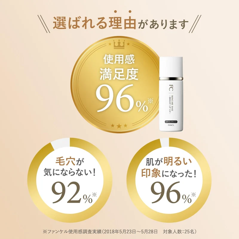 FANCL Bright Up UV Natural Beige Makeup Base SPF35 PA+++ Additive Free