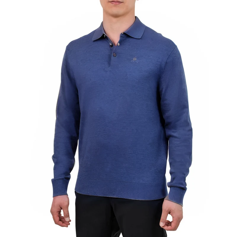 UNITED COLORS OR BENETTON - Polo en Tricot à Manches Longues pour Homme