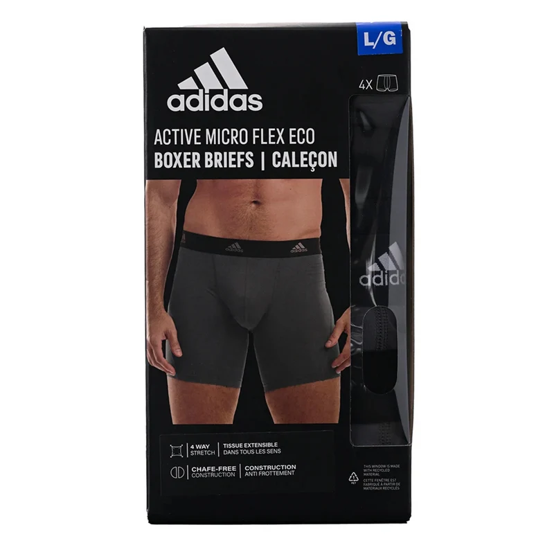 ADIDAS - Paquet de 4 Caleçons Active Micro Flex Eco