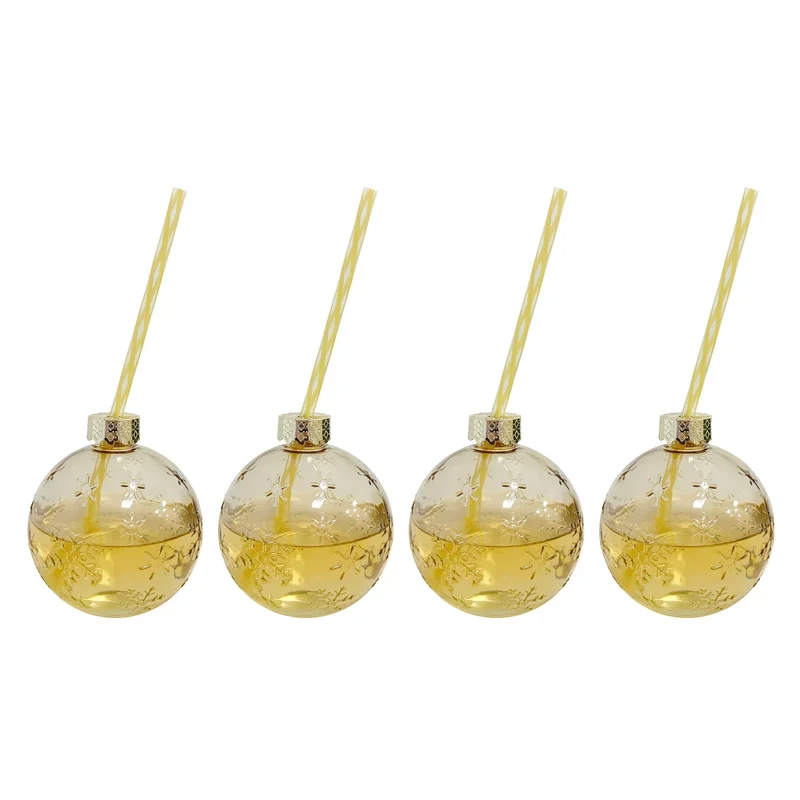 JS GOURMET - Ensemble de 4 Verres Joie des Fêtes