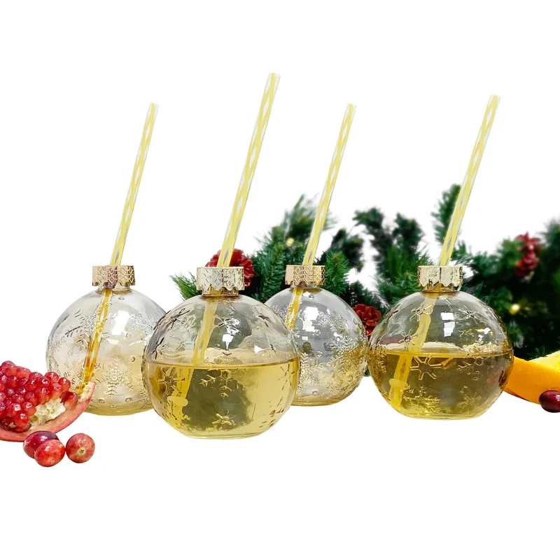 JS GOURMET - Ensemble de 4 Verres Joie des Fêtes