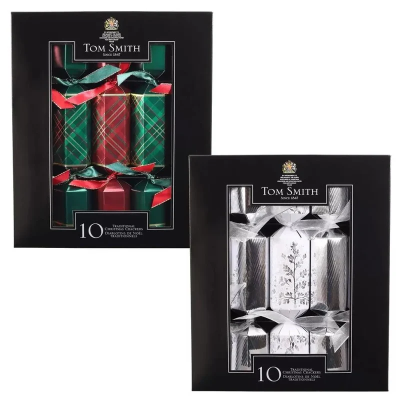 TOM SMITH - Paquet de 10 Diablotins de Noël Traditionnels