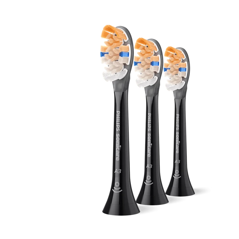 Philips Sonicare A3 All-in-One Brush Heads HX9093/91 Black 3 Pack