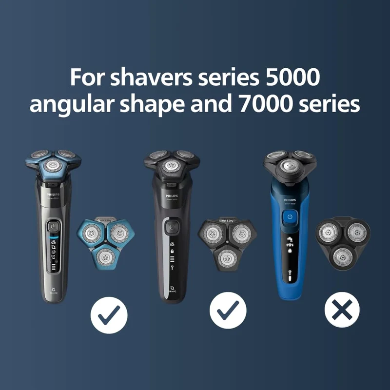 Philips SH71/51 Replacement Shaving Heads for S7000 and S5000