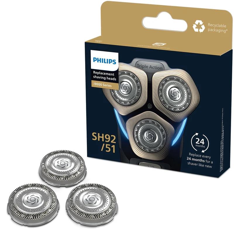 Philips SH92/51 Replacement Shaving Heads for XP9 and X9 Series