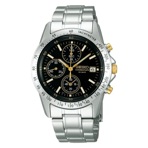 SEIKO Selection Men's Quartz Chronograph Watch SBTQ043 Silver