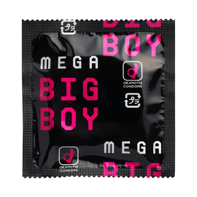 Mega Big Boy Okamoto Condoms 12 Pack 46mm Diameter Maxi Fit