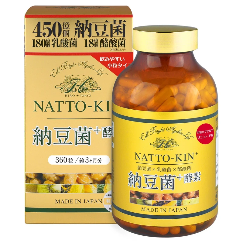 Hirosophy Natto Bacteria + Enzyme 360 Tablets