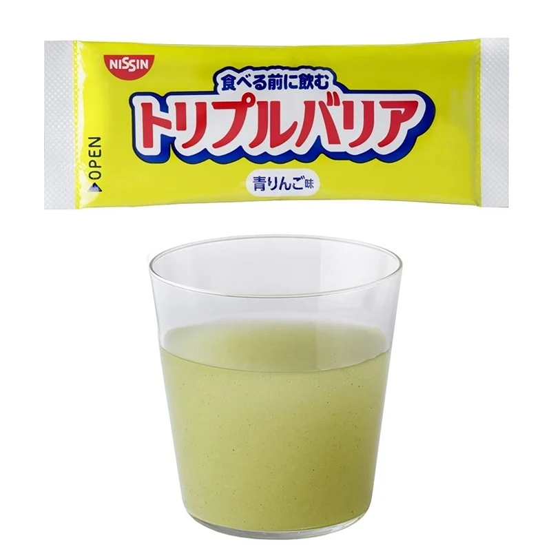 Nissin Foods Triple Barrier Green Apple 7G x 5 Bottles Immune Support