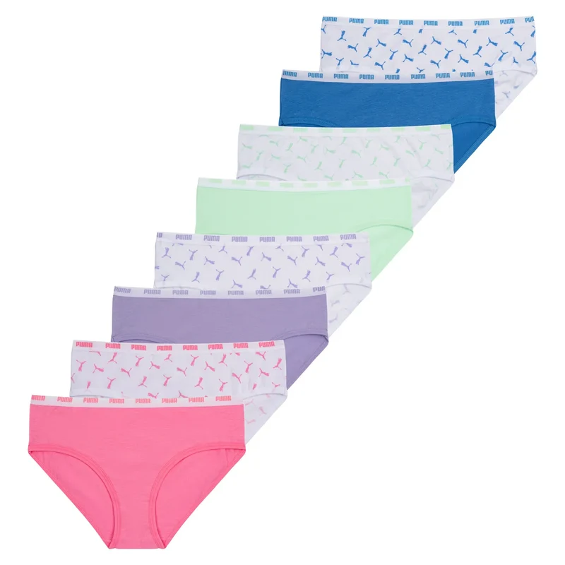 PUMA - Paquet de 8 Culottes Bikini pour Filles