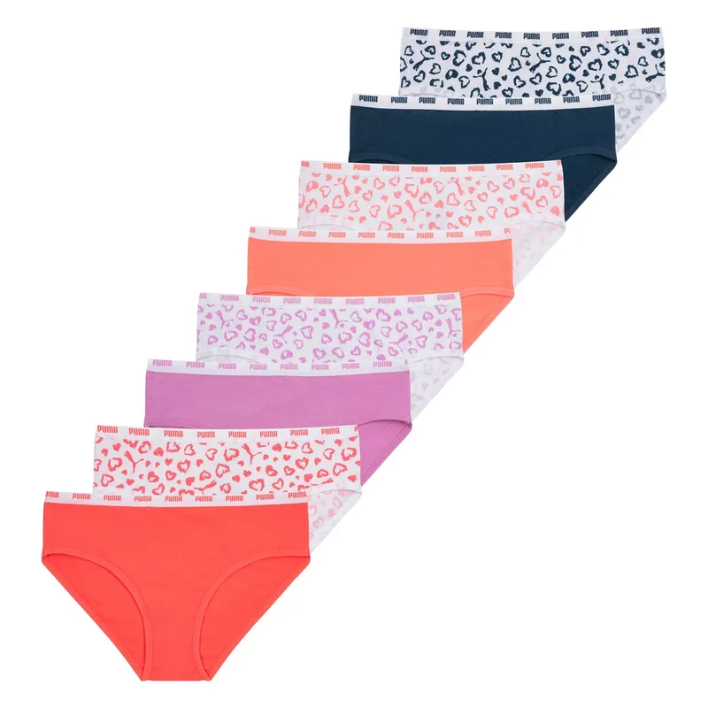 PUMA - Paquet de 8 Culottes Bikini pour Filles