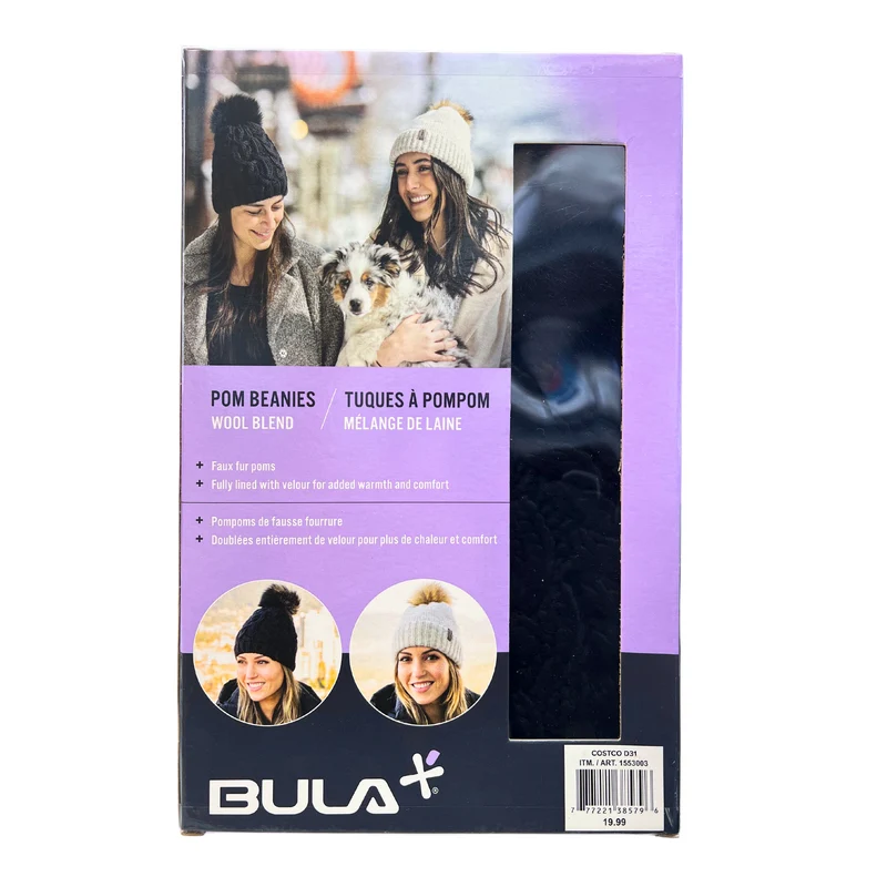 BULA - Paquet de 2 Tuques à Pompom