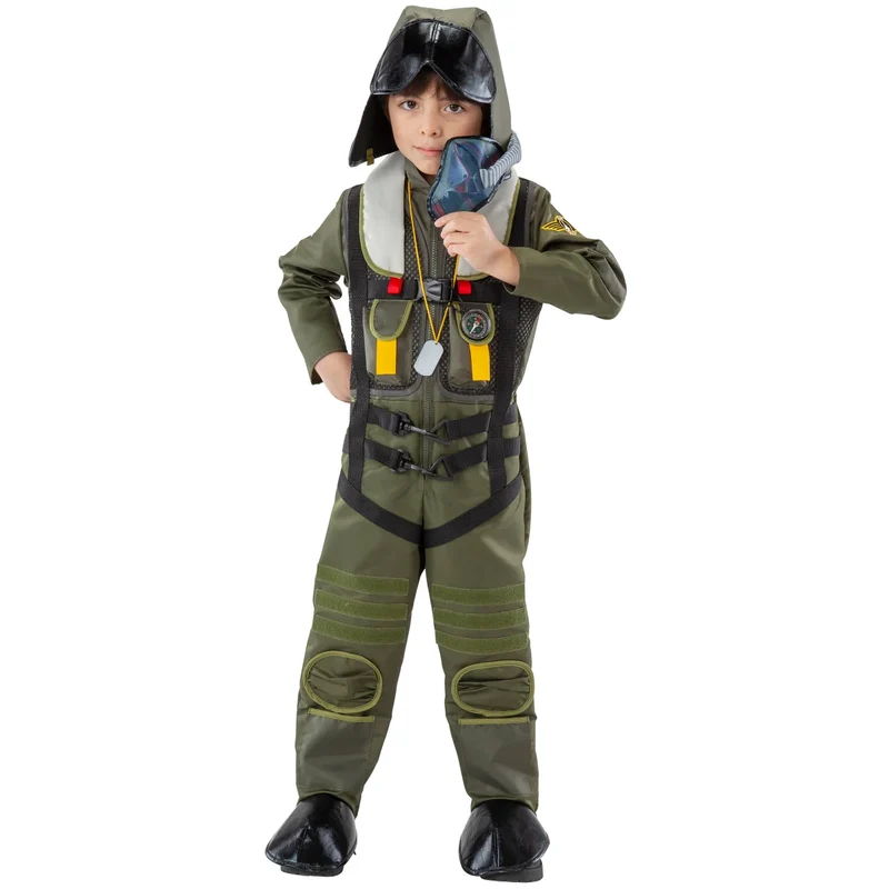 TEETOT - Costume pour Enfant Pilote de Chasse