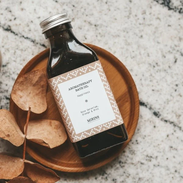 Bath Oil Happiness - Rose Geranium, Orange & Mint 100 ml