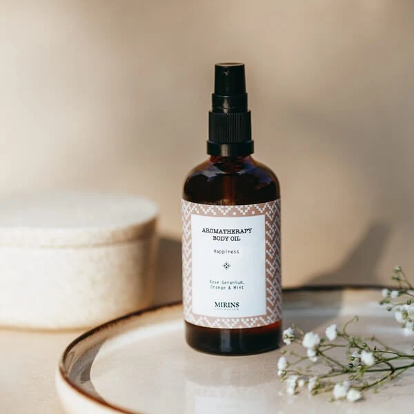 Body Oil Happiness - Rose Geranium, Orange & Mint 100 ml