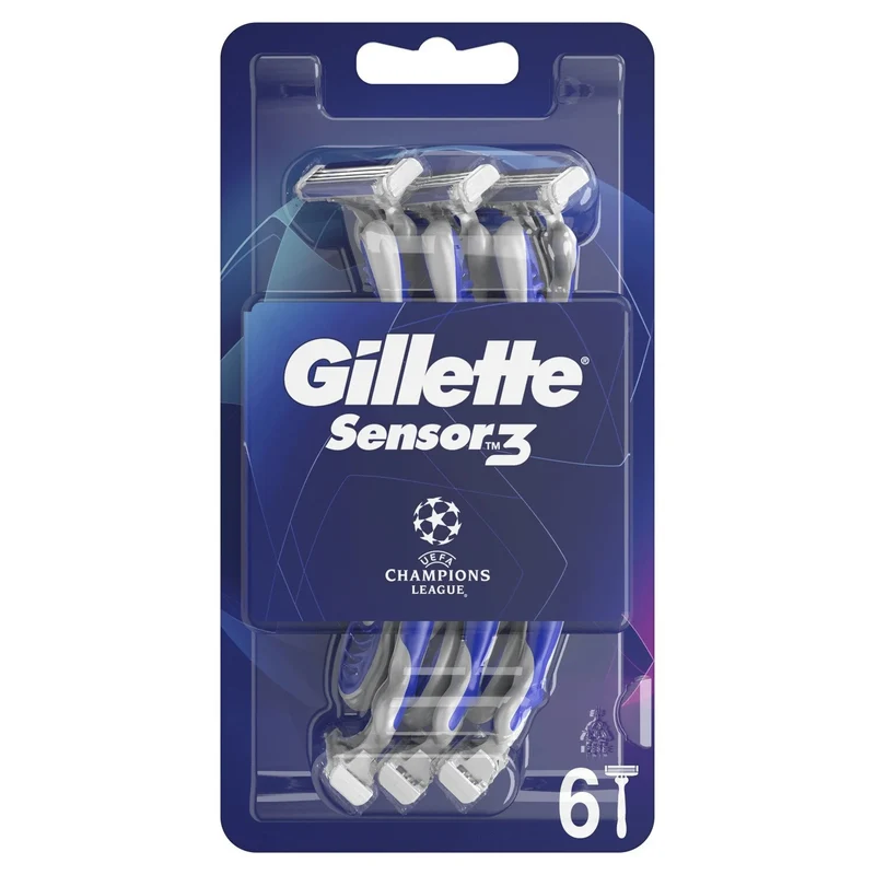 6 rasoirs jetables Sensor 3 Champions League