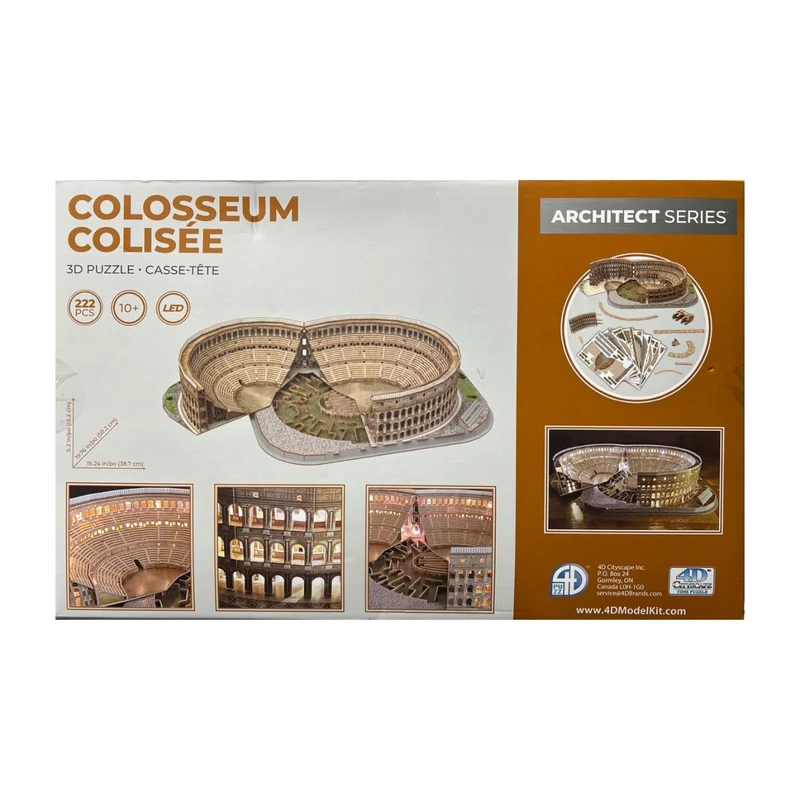 4D PUZZ - Colisée Casse-Tête 3D Architect Series