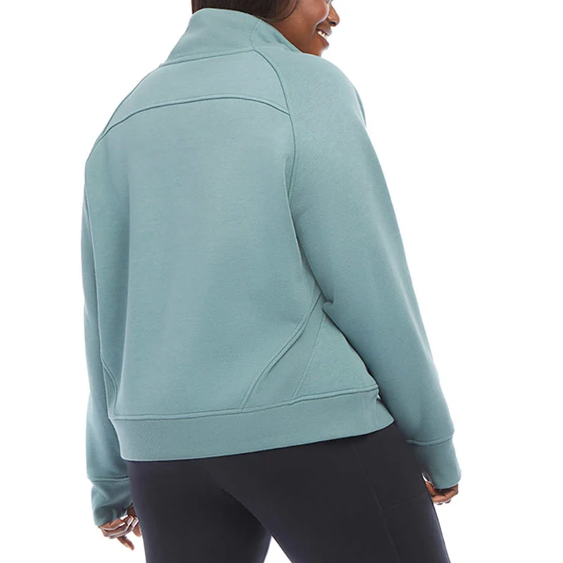 DANSKIN - Chandail à Col Cheminé et Demi-Fermeture à Glissière pour Femme