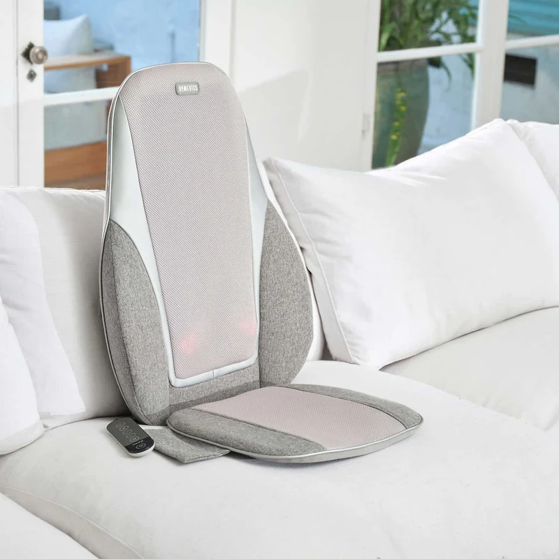 HOMEDICS - Coussin de Massage avec Pétrissage, Vibration et Chaleur Shiatsu+