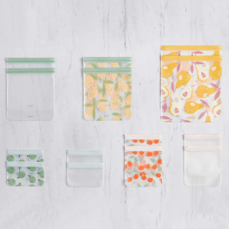 ELLO - Ensemble de 14 Sacs Réutilisables pour Aliments