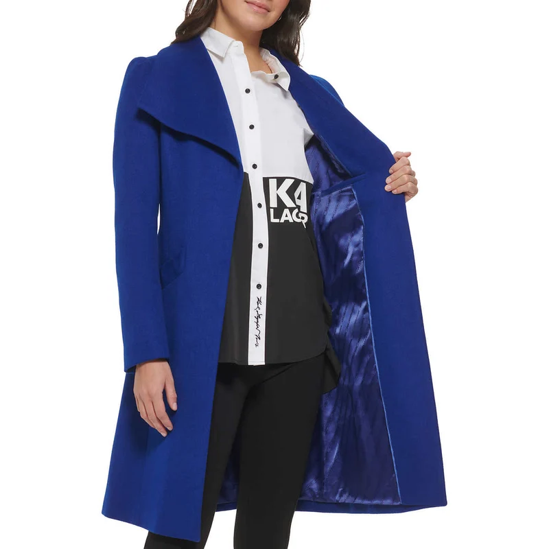 KARL LAGERFELD - Veste Ceinturée en Laine pour Femme