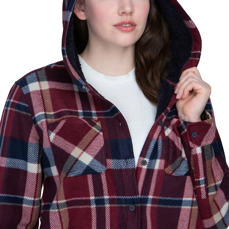 REALTREE - Veste-Chemise à Capuchon pour Femme