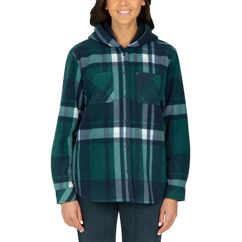 REALTREE - Veste-Chemise à Capuchon pour Femme