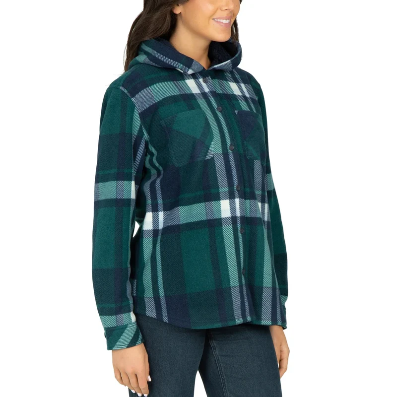REALTREE - Veste-Chemise à Capuchon pour Femme