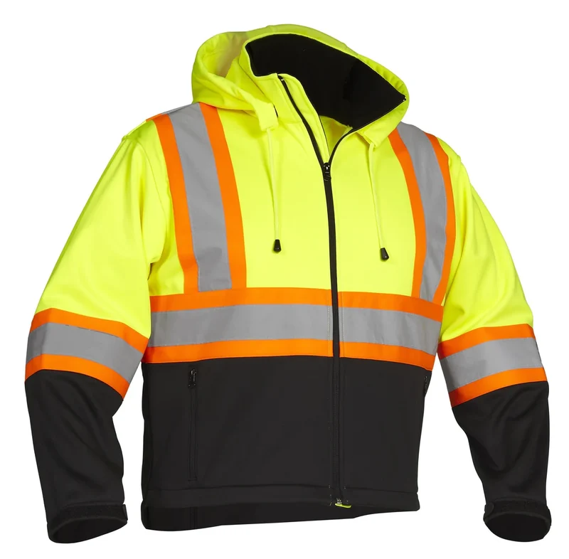 HOLMES WORKWEAR - Veste de Sécurité Souple Haute Visibilité