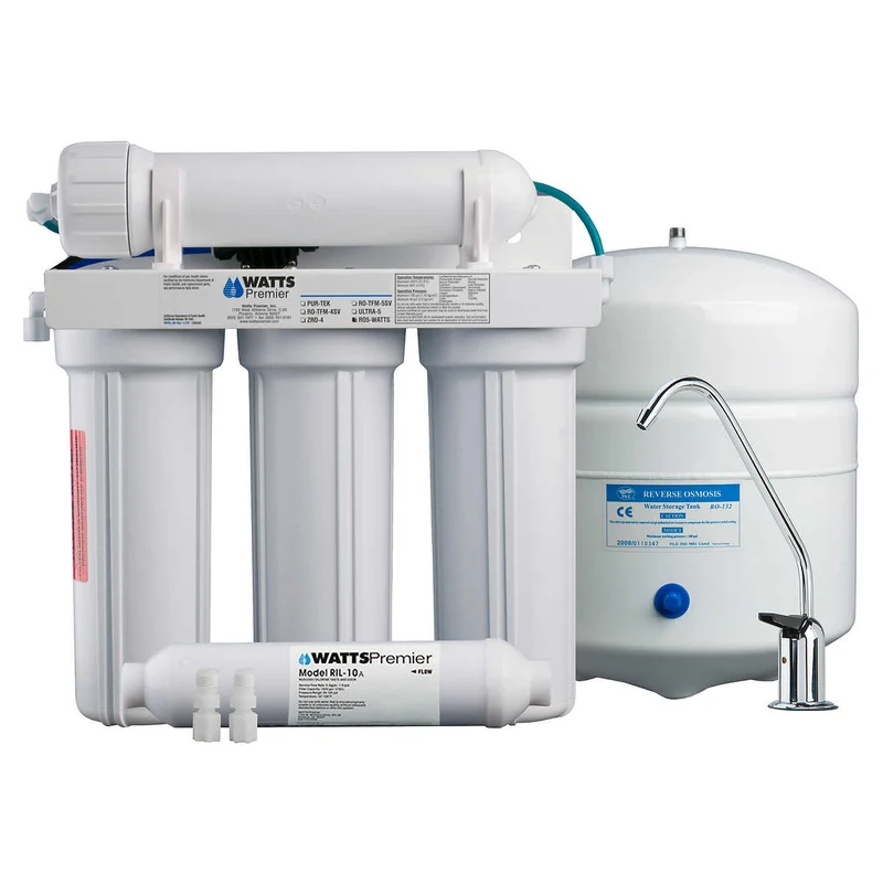 WATTS - Système de Filtration d’Eau par Osmose Inverse en 5 Étapes