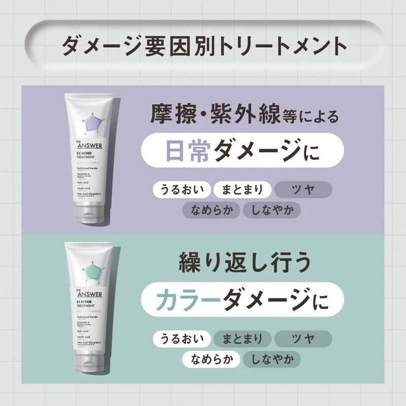 THE ANSWER EX Gloss Hair care for Heat Damage 220g