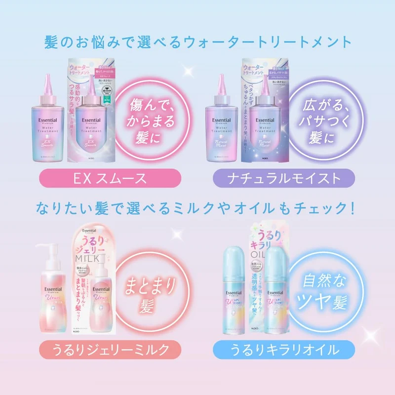 Essential Premium Water care EX Smooth Sanrio Design 200ml