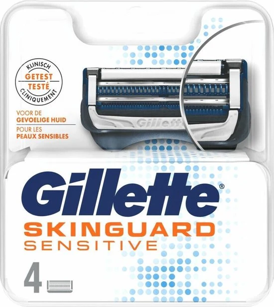 Gillette Skinguard Sensitive Scheermesjes Mannen - 4 stuks