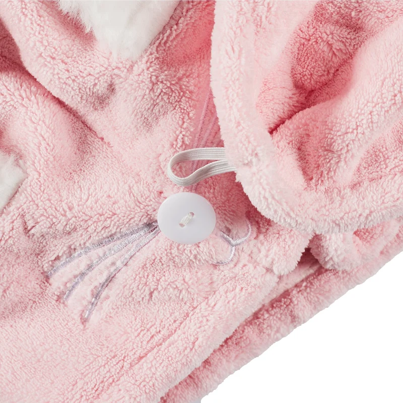 Serviette en microfibre pour cheveux - Rose