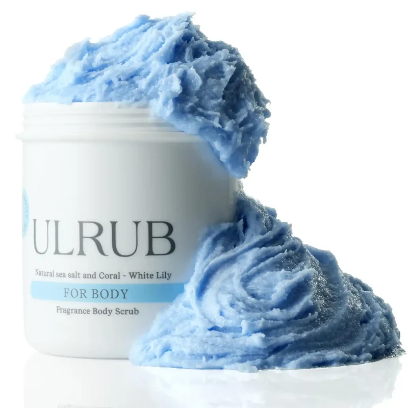 Chulacos Ulrub White Lily Body Scrub 460G for Dark Spots and Odor Removal
