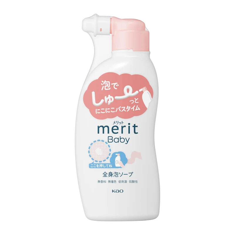 Merit Baby Body Foaming Soap Pump 300Ml Fragrance-Free Hypoallergenic Mild