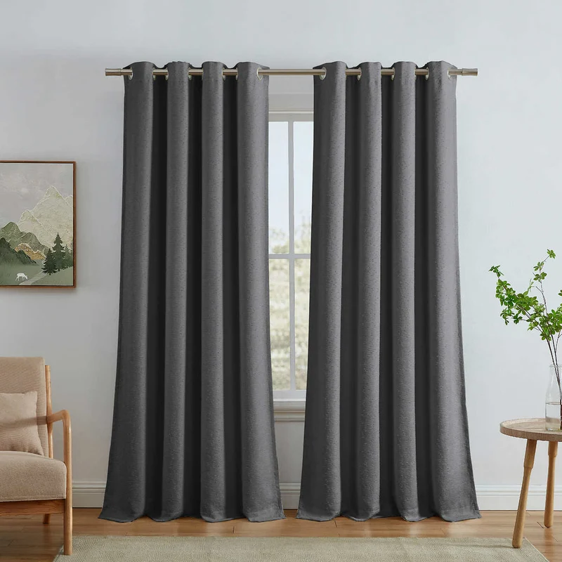 SUN+BLK - Ensemble de 2 Rideaux Totalement Obscurcissants Rhodes