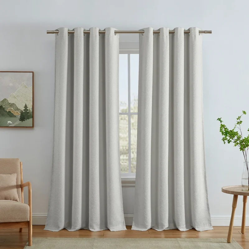 SUN+BLK - Ensemble de 2 Rideaux Totalement Obscurcissants Rhodes