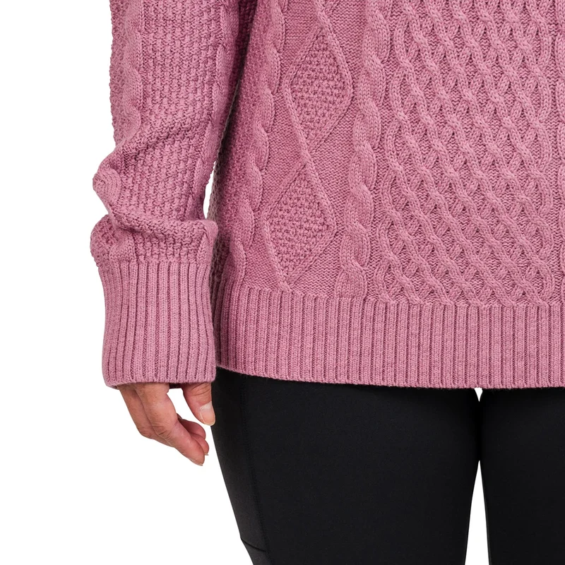 KERSH - Chandail en Tricot en Laine Mérinos pour Femme