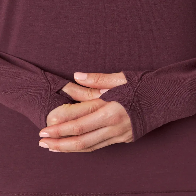 MONDETTA - Haut à Capuchon Manches Longues pour Femme