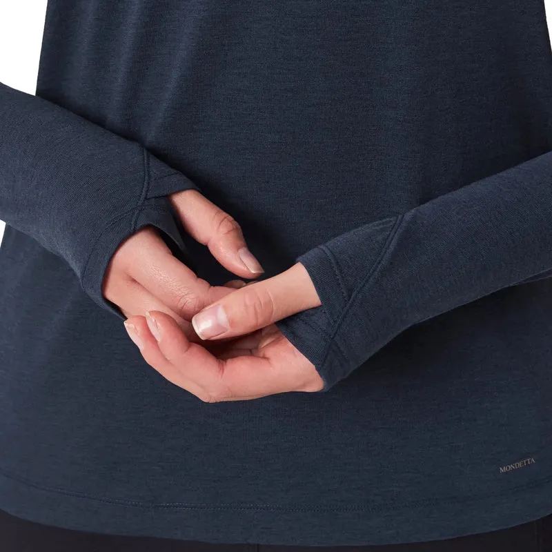 MONDETTA - Haut à Capuchon Manches Longues pour Femme
