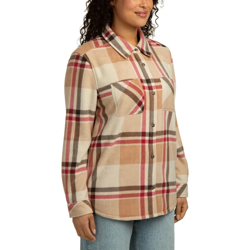 REALTREE - Veste-Chemise en Molleton Contrecollé pour Femme