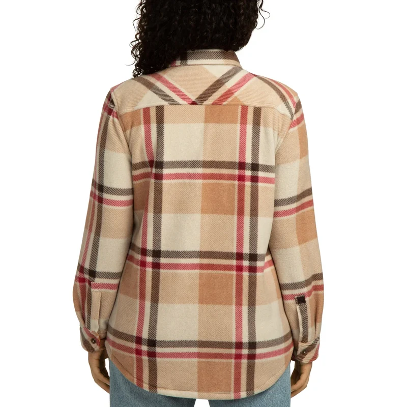 REALTREE - Veste-Chemise en Molleton Contrecollé pour Femme