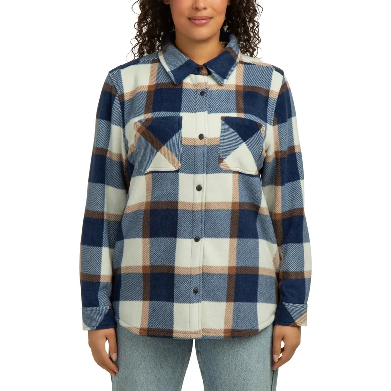 REALTREE - Veste-Chemise en Molleton Contrecollé pour Femme