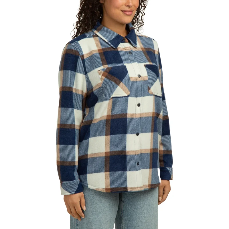 REALTREE - Veste-Chemise en Molleton Contrecollé pour Femme