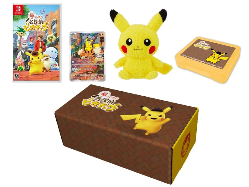 Pokémon Detective Pikachu Return For Nintendo Switch + Pikachu promo + Plush