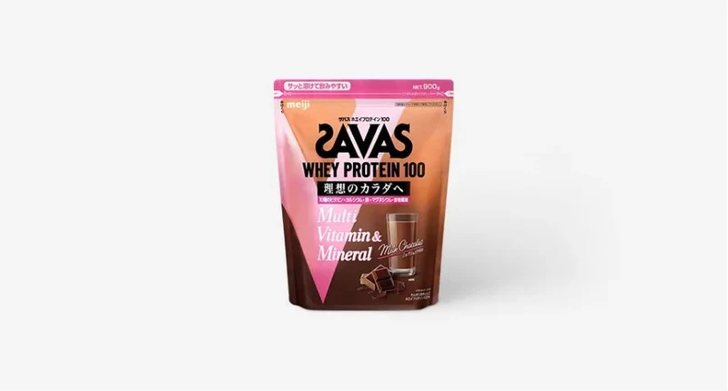 Meiji SAVAS Whey Protein 100 Multi Vitamin and Mineral Milk Chocolate 900g