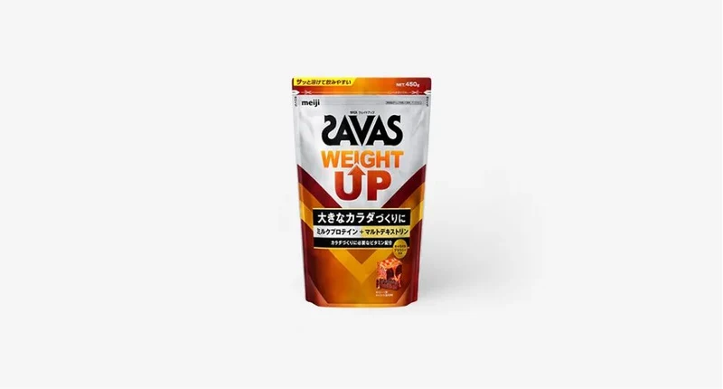 Meiji SAVAS Weight Up Protein Powder Caramel Brownie 450g